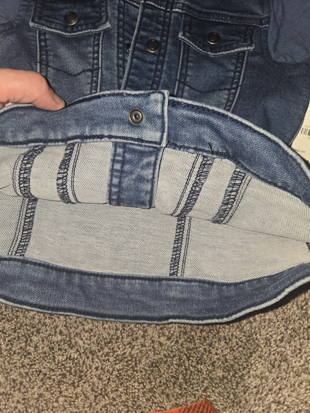 Girls Hooded Denim Jacket